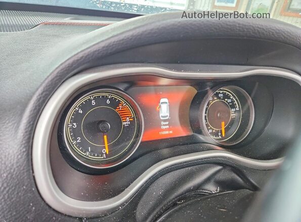 1C4PJMBS4GW128542 2016 JEEP CHEROKEE Black Вид щитка приладів