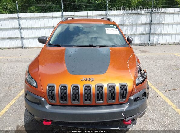 1C4PJMBS4GW155627 2016 JEEP CHEROKEE Orange Սարքավորումների վահանակի տեսք