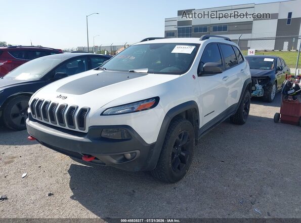 1C4PJMBS4HW503993 2017 JEEP CHEROKEE Белый Передняя левая четверть