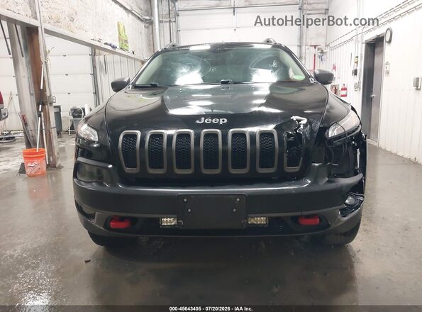 1C4PJMBS4HW622448 2017 JEEP CHEROKEE Black Вид щитка приладів