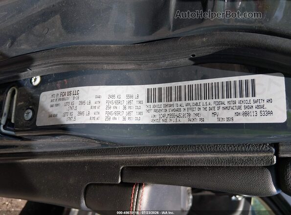 1C4PJMBS6HW510170 2017 JEEP CHEROKEE Серый Вид подкапотного пространства