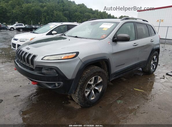 1C4PJMBS7GW283649 2016 JEEP CHEROKEE Серебряный Передняя левая четверть