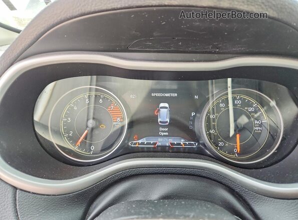 1C4PJMBS7GW323079 2016 JEEP CHEROKEE Charcoal Instrument cluster view