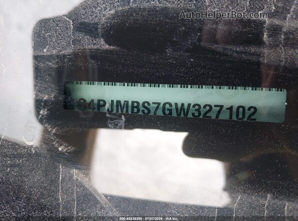 1C4PJMBS7GW327102 2016 JEEP CHEROKEE Gray Շարժիչի բաժամունքի տեսք