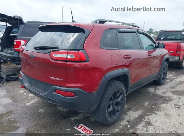 1C4PJMBS7HW645349 2017 JEEP CHEROKEE Red Tył prawy