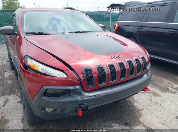 1C4PJMBS7HW645349 2017 JEEP CHEROKEE Red Widok z przodu