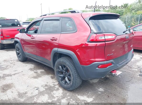 1C4PJMBS7HW645349 2017 JEEP CHEROKEE Red Tył lewy
