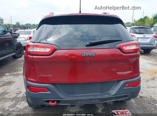 1C4PJMBS7HW645349 2017 JEEP CHEROKEE Red 