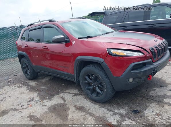 1C4PJMBS7HW645349 2017 JEEP CHEROKEE Red Widok wnętrza z tyłu