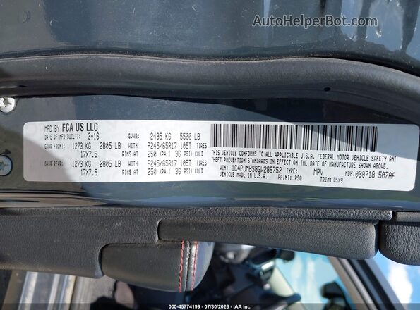 1C4PJMBS8GW289752 2016 JEEP CHEROKEE Gray Вид підкапотного простору