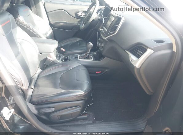 1C4PJMBS9GW277755 2016 JEEP CHEROKEE Black Вид салону спереду