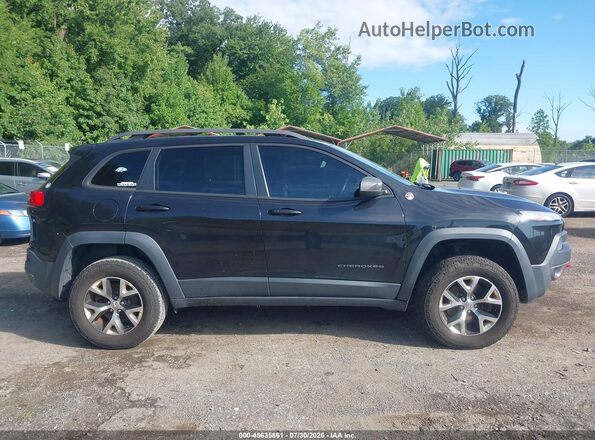 1C4PJMBS9GW277755 2016 JEEP CHEROKEE Black Вид задньої частини салону