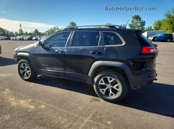1C4PJMBS9HW568287 2017 JEEP CHEROKEE Черный Задняя левая четверть
