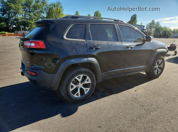 1C4PJMBS9HW568287 2017 JEEP CHEROKEE Черный Задняя правая четверть