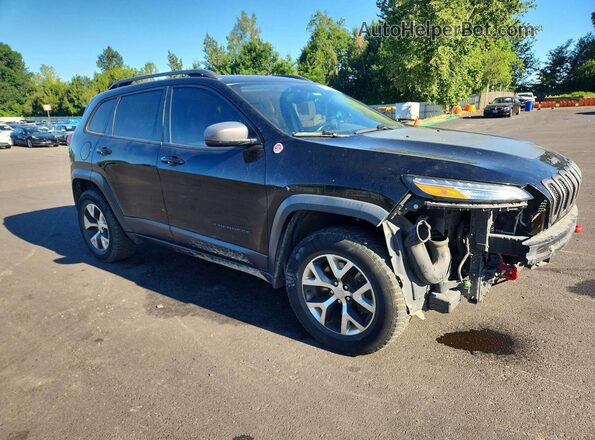 1C4PJMBS9HW568287 2017 JEEP CHEROKEE Черный Передняя правая четверть