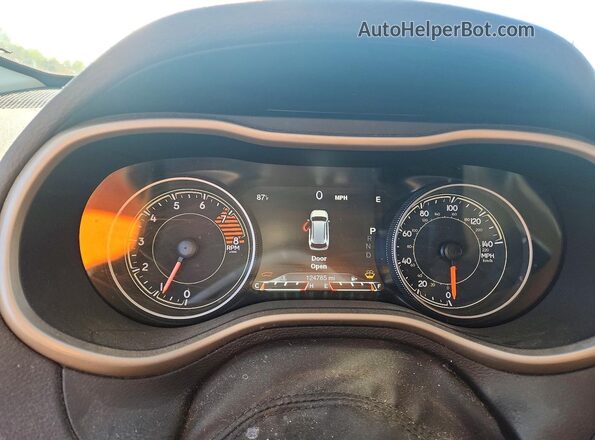 1C4PJMBS9HW568287 2017 JEEP CHEROKEE Черный Вид щитка приборов