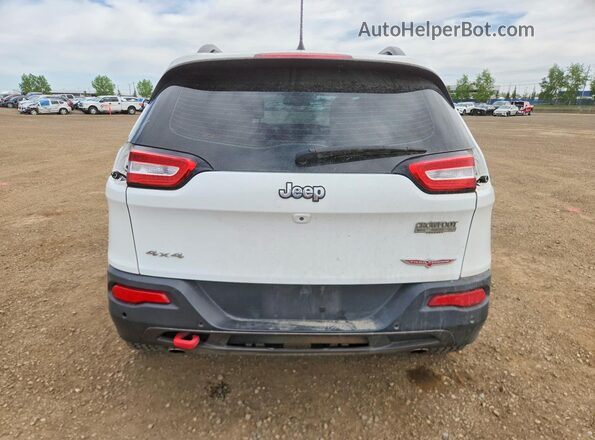 1C4PJMBS9HW638385 2017 JEEP CHEROKEE White Вид ззаду