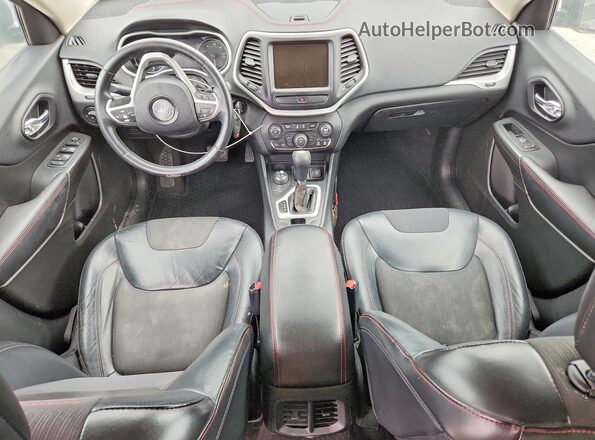 1C4PJMBSXGW179155 2016 JEEP CHEROKEE Black Widok deski rozdzielczej