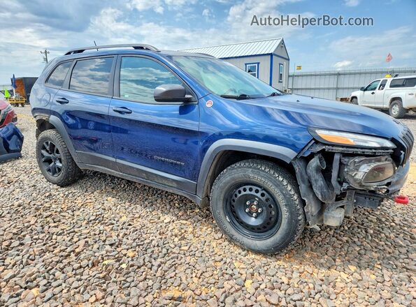 1C4PJMBX0JD531061 2018 JEEP CHEROKEE Blue Передня права чверть