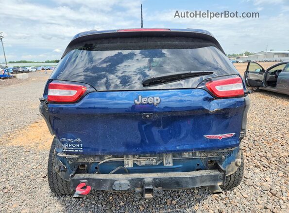 1C4PJMBX0JD531061 2018 JEEP CHEROKEE Blue Вид ззаду