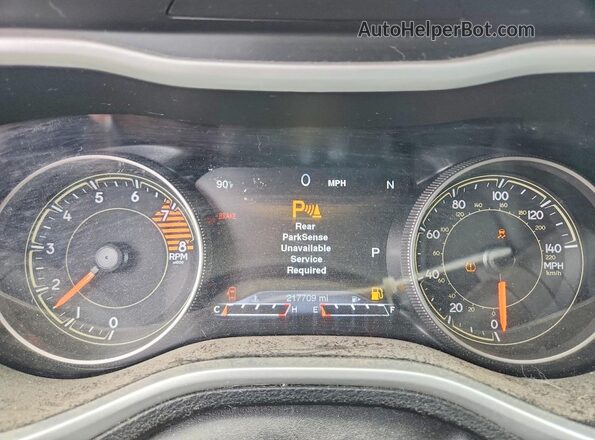 1C4PJMBX0JD531061 2018 JEEP CHEROKEE Blue Вид щитка приладів