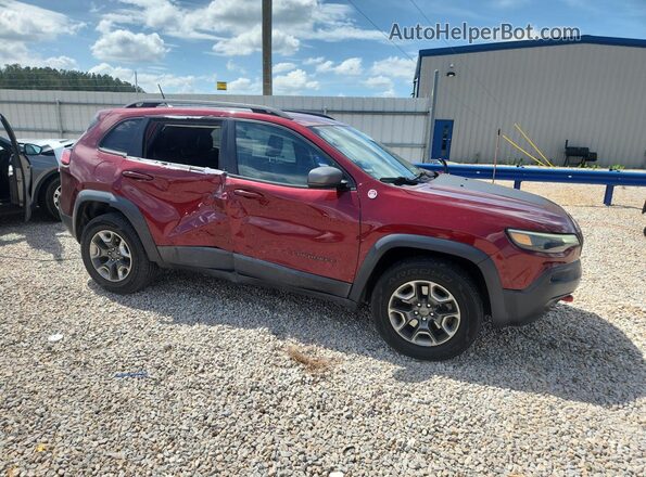1C4PJMBX0KD188611 2019 JEEP CHEROKEE Burgundy Przód prawy
