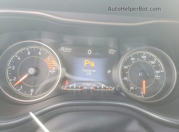 1C4PJMBX1KD343084 2019 JEEP CHEROKEE White Вид щитка приладів