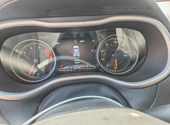 1C4PJMBX3JD571201 2018 JEEP CHEROKEE Black Widok zestawu wskaźników