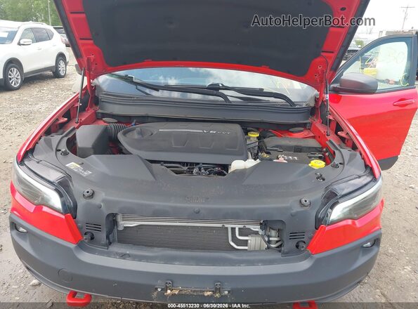 1C4PJMBX3KD195293 2019 JEEP CHEROKEE Красный Вид сзади