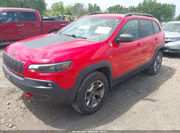 1C4PJMBX3KD195293 2019 JEEP CHEROKEE Красный Передняя левая четверть