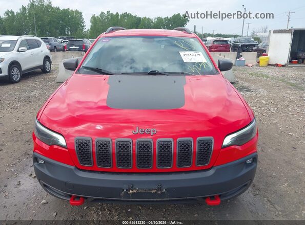 1C4PJMBX3KD195293 2019 JEEP CHEROKEE Красный Вид спереди