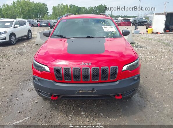 1C4PJMBX3KD195293 2019 JEEP CHEROKEE Красный Вид щитка приборов