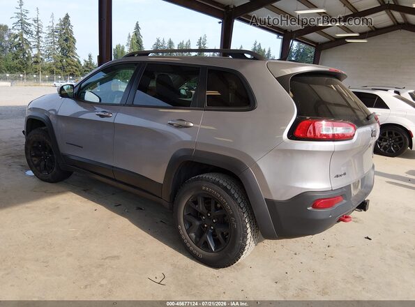 1C4PJMBX4JD507085 2018 JEEP CHEROKEE Blue Trasero izquierdo