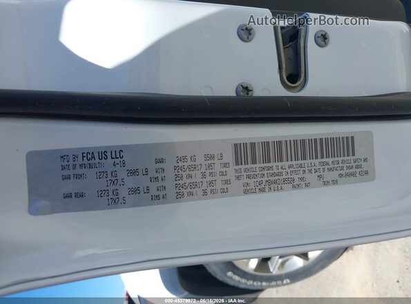 1C4PJMBX4KD185520 2019 JEEP CHEROKEE White Вид підкапотного простору