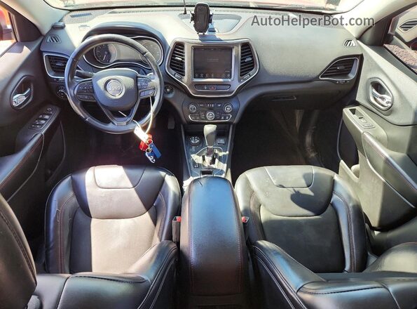 1C4PJMBX4KD226938 2019 JEEP CHEROKEE Red წინა პანელის ხედი