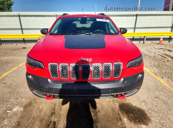 1C4PJMBX4KD451733 2019 JEEP CHEROKEE Red Front view