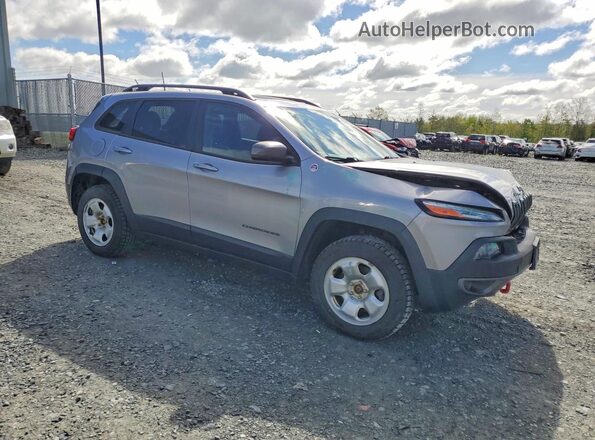 1C4PJMBX5JD503210 2018 JEEP CHEROKEE Серый Передняя правая четверть