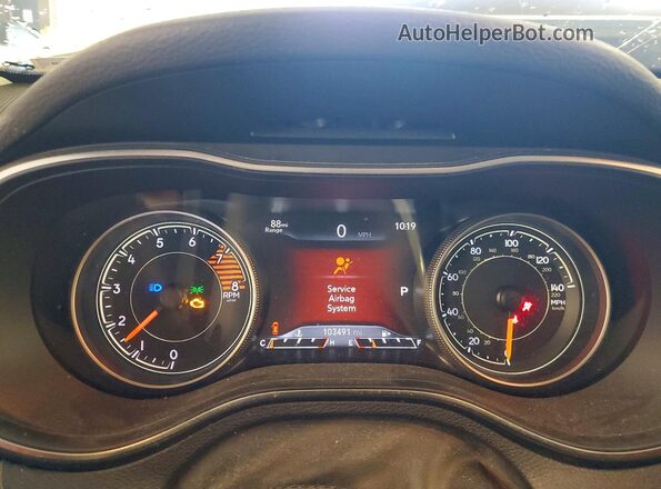 1C4PJMBX6KD210207 2019 JEEP CHEROKEE White ხელსაწყოთა პანელის ხედი