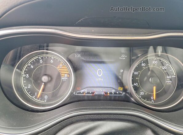 1C4PJMBX6LD651739 2020 JEEP CHEROKEE Белый Вид щитка приборов