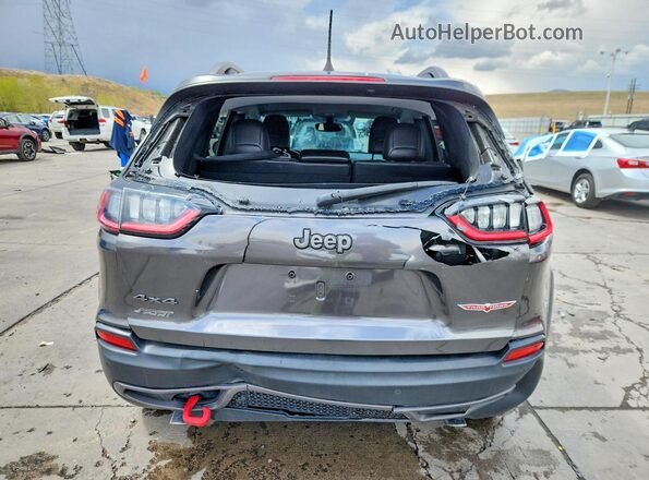1C4PJMBX7KD395478 2019 JEEP CHEROKEE Gray Rear view