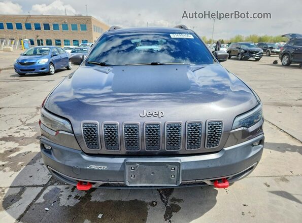 1C4PJMBX7KD395478 2019 JEEP CHEROKEE Gray Front view