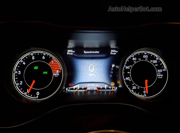1C4PJMBX7KD433484 2019 JEEP GRAND Черный Вид щитка приборов