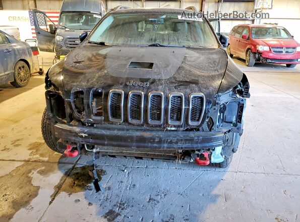 1C4PJMBX8JD619873 2018 JEEP CHEROKEE Black Вид салону спереду
