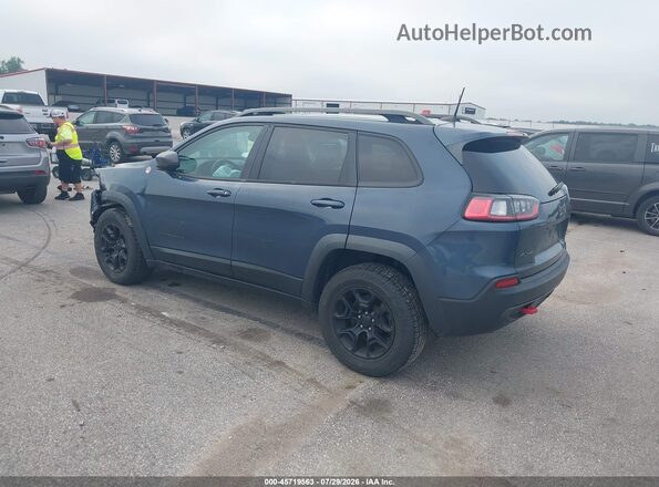 1C4PJMBX8KD386269 2019 JEEP CHEROKEE Синий Задняя левая четверть