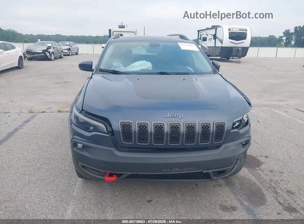 1C4PJMBX8KD386269 2019 JEEP CHEROKEE Синий Вид щитка приборов