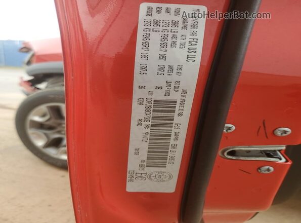 1C4PJMBX8KD471032 2019 JEEP CHEROKEE Red Vista de la etiqueta del VIN
