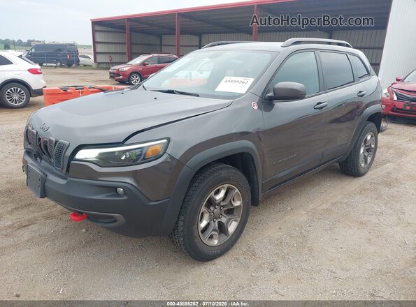 1C4PJMBX8KD484430 2019 JEEP CHEROKEE Серый Передняя левая четверть