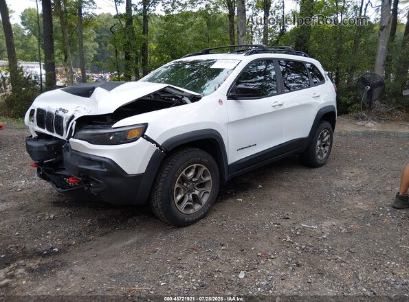 1C4PJMBX9ND528763 2022 JEEP CHEROKEE White წინა მარცხენა ხედი სამი მეოთხედიდან