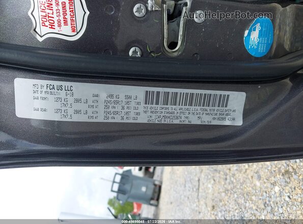 1C4PJMBXXKD253674 2019 JEEP CHEROKEE Gray Widok komory silnika