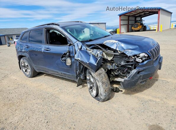 1C4PJMBXXKD379064 2019 JEEP CHEROKEE Blue Передня права чверть